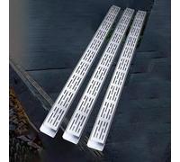 Caniveau de Drainage Couvercle de Protection pour gouttière extérieure étroite en Acier Inoxydable, 3, 5, 6, 7, 8, 9 ou 10 pièces, système de tranchée Robuste
