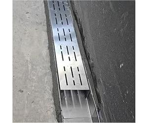 Caniveau de Drainage des eaux Pluie Canaux étroits | Filtres linéaires de gouttière de couvertures extérieures étroites d'acier inoxydable 304(7x3cm//2.7x1.2in)