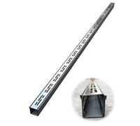 Caniveau de drainage en acier inoxydable - Kit de caniveau mince pour patios, terrasses et jardins - Gestion efficace de l'eau - Résistant à la rouille - Installation facile - Conception rob