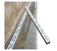 Caniveau de Drainage Grille de Protection pour drains, kit de tranchée linéaire en Acier Inoxydable 304, pour extérieur, Grille Amovible, tranchée étroite pour Patio, allée, Garage