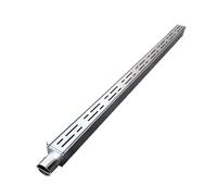 Caniveau de Drainage Grille en Acier Inoxydable 304, Tube soudé d'un Seul côté, système de tranchée Robuste et Durable, Peut Traiter des arcs et des Angles Droits, Moderne, Simple, dissimulé