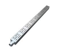 Caniveau de Drainage Grille en Acier Inoxydable 304, Tube soudé d'un Seul côté, système de tranchée Robuste et Durable, Peut Traiter des arcs et des Angles Droits, Moderne, Simple, dissimulé