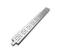 Caniveau de Drainage Grille en Acier Inoxydable 304, Tube soudé d'un Seul côté, système de tranchée Robuste et Durable, Peut Traiter des arcs et des Angles Droits, Moderne, Simple, dissimulé