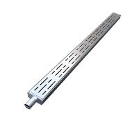 Caniveau de Drainage Grille en Acier Inoxydable 304, Tube soudé d'un Seul côté, système de tranchée Robuste et Durable, Peut Traiter des arcs et des Angles Droits, Moderne, Simple, dissimulé