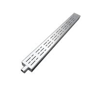 Caniveau de Drainage Grille en Acier Inoxydable 304, Tube soudé d'un Seul côté, système de tranchée Robuste et Durable, Peut Traiter des arcs et des Angles Droits, Moderne, Simple, dissimulé