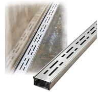 Caniveau de Drainage Linéaire Canal en Acier Inoxydable Caniveau Extérieur | Système Drainage pour Terrasse, Piscine, Jardin, Cour et Garage(100x5x3cm/39.4x2x1.2in)