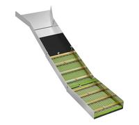 Caniveau de lavage pliable en aluminium 127 cm, équipement de lavage pour rivière, ruisseau, prospection d'or