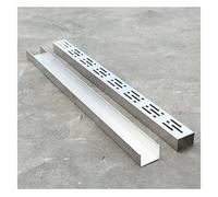 Caniveau De Terrasse en Acier Inoxydable,Caniveau Terrasse,Système de Drainage de Tranchée en Acier Inoxydable 304,Système de Drainage de Tranchée Sur Mesure,1 M de Long(H8*W5CM/H3.15*W1.96IN)