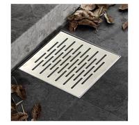 Caniveau D'évacuation Extérieur Caniveau en Tranchée Couvercle D'égout | Grille Drainage en Acier Inoxydable 304 pour Terrasses Pavées Garages Et Trottoirs(25x25x3cm)