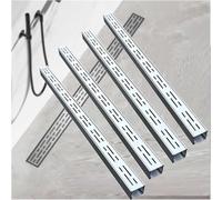 Caniveau durable pour cour, kit de caniveau en acier inoxydable, canal d'évacuation d'eau rectangulaire étroit pour salle de bain, caniveaux de douche linéaires pour terrasse, cour et garage