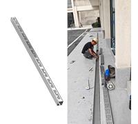 Caniveau Exterieur Caniveau de Drainage Français 3,5x3 4x4 5x3 5x5 6x4 7x5 8x4 10x5 15x5 Cm, Système de Drainage de Tranchée en Acier Inoxydable 304 pour Cour, Caniveau de Drainage Linéaire(W3.5cmxH3c