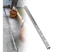 Caniveau Exterieur Caniveau De Drainage Français, Grille De Drainage en Acier Inoxydable Caniveau Extérieur Couvercle Et Grilles De Gouttière Caniveau De Drainage Pluvial(10x4cm/4x1.6in)