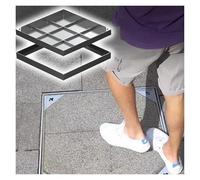 Caniveau Exterieur Couvercle de Regard en Acier Inoxydable for Pavage de Cour, d'allée ou de Trottoir, Couvercle d'inspection métallique encastré, Couvercle et Cadre de Fosse septique carré Invisible