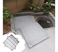 Caniveau Exterieur Couvercle de Regard Invisible à Insérer Dans un Carrelage, Couvercle D'accès Encastré au Sol Assorti au Carrelage, Panneau D'accès Carré Dissimulé(70x70x5cm (27 1/2x27 1/2x2"))