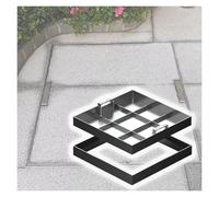 Caniveau Exterieur Couvercle De Regard Invisible En Acier Inoxydable 304 For Allée, Couvercle De Bassin D'égout Carré Encastré Robuste Avec Poignée Rétractable For Aménagement Paysager, Trottoir, Park