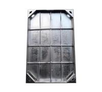 Caniveau Exterieur Couvercle de Regard Rectangulaire Encastré pour Chaussées en Béton, Couvercle de Bassin D'épuration 90 X 60 X 5cm pour Allée de Garage D'usine, Couvercle de Chambre D'inspection