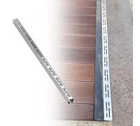 Caniveau Exterieur Couvercles de drains extérieurs Minces avec Grille métallique, système de tranchée de Drainage en Acier Inoxydable 304 pour Balcon, Jardin, terrasse, kit français