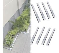 Caniveau Exterieur Couvercles de drains extérieurs Robustes en Acier Inoxydable pour allées étroites, Drainage des eaux pluviales Robuste pour terrasse, kit français pour Bloquer Les débris