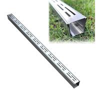 Caniveau Exterieur Couvercles de drains métalliques extérieurs, système de tranchées métalliques pour Douche, kit linéaire pour allée, terrasse, Trottoir, pavé