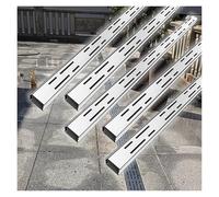 Caniveau Exterieur Drain De Caniveau Mince De 3,6/5,1/8/10,2/15,2/20,3 Cm De Large, Kit De Drainage De Tranchée Extérieur De 100 Cm(5PACK,10x5cm(3.9x2.0in))