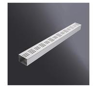 Caniveau Exterieur Drain De Terrasse Extérieur, Système De Drainage d'eau Fin en Acier Inoxydable for Allée Paysagère, Jardin, Terrasse(10x3x100cm)