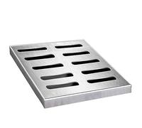 Caniveau Exterieur Grille de Drainage Acier Inoxydable Filtre De Drainage À Mailles, Léger Grille D'égout Système De Filtration, Grille De Drainage Des Eaux Pluviales Pour Les Espaces Verts Des Garage
