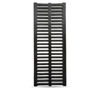 Caniveau Exterieur Grille de Drainage de Tranchée Linéaire en Plastique, Couvercle de Drainage Extérieur Robuste pour Terrasse de Jardin, Garage, Filtres à Eau de Pluie Étroits pour Bloquer(Black,20cm