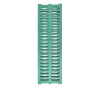Caniveau Exterieur Grille de Drainage de Tranchée Linéaire en Plastique, Couvercle de Drainage Extérieur Robuste pour Terrasse de Jardin, Garage, Filtres à Eau de Pluie Étroits pour Bloquer(Green,20cm