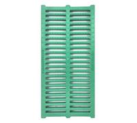 Caniveau Exterieur Grille de Drainage de Tranchée Linéaire en Plastique, Couvercle de Drainage Extérieur Robuste pour Terrasse de Jardin, Garage, Filtres à Eau de Pluie Étroits pour Bloquer(Green,25cm