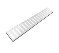 Caniveau Exterieur Grille De Drainage en Métal De 10 Cm pour Extérieur, Grille Caniveau pour Allée, Jardin, sous-Sol, Égout, Couverture De Tranchée des Eaux Pluviales Et des Égouts(60x10x2cm)