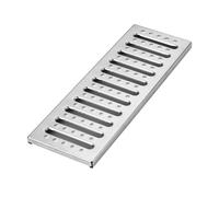 Caniveau Exterieur Grille De Drainage En Métal Pour Tranchées, Couvercle De Drainage Extérieur Pour Allées De Jardin, Sols De Garage, Crépines De Couverture De Drains D'eaux Pluviales Et D'égouts(58x4