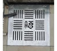 Caniveau Exterieur Grille de Drainage Robuste en Acier Inoxydable 304, Couvercle de Vidange D'égout pour Bloquer Les Débris, Crépines de Drainage pour Salle de Bains, Cuisine, Cour, Allées de Garage(6