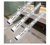 Caniveau Exterieur Kit De Caniveaux De Tranchée en Acier Inoxydable, Grilles Et Canaux De Drainage Amovibles, Grille De Dérivation for Drain De Terrasse(15x8cm(5.9x3.1in))