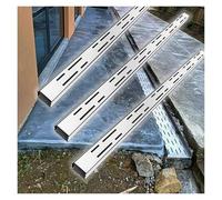 Caniveau Exterieur Kit De Drainage for Caniveau Fin for Jardin Extérieur, Tuyau De Drainage for Gouttière D'égout Souterraine, Grille De Drainage(7x3cm(2.8x1.2in))