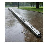 Caniveau Exterieur,Kit De Drainage Pour Canal De Drainage Étroit,Caniveaux Extérieurs Décoratifs,Amovible Tranchée Et Grilles De Drainage,pour Jardins Terrasses Allées(H5*W7CM/H1.96*W2.75IN)