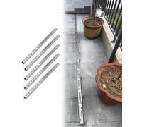 Caniveau Exterieur Kit de Drainage Ultra-étroit en Acier Inoxydable, Déviateur de Tranchée D'assainissement pour Allée, Garage, Terrasse, Pavés, Ensemble(5 Pack,5x3cm/2x1.2in)