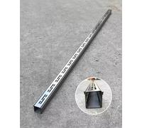 Caniveau Exterieur Kit de Grille de Drainage de Tranchée en Métal Mince, Grille de Caniveau D'égout pour Arrêter Les Feuilles, Grille de Trottoir, Cour/ Clôture, Dérivateur de Gouttière pour L'eau de