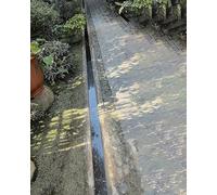 Caniveau Exterieur Système de Drainage à 7 Bacs Noirs, Drain Souterrain Rectangulaire avec Couvercle de Grille, Panneau D'égout de Puits Intérieur et Extérieur en Acier Inoxydable