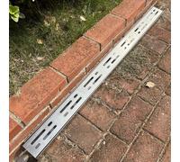 Caniveau Exterieur Tranchée de Drainage Canalisation de Drainage Mince | Acier Inoxydable 304 Canal de Drainage Étroit Pour Piscine, Jardin, Trottoir, Garage(100x7x7cm)