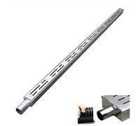 Caniveau Exterieur Tranchée de Drainage pour Gouttière Extérieure Mince avec Embouts/Sortie, Kit de Drainage pour Canal de Drainage Étroit de 1,4/2 /4 Po avec Grille, Auge de Tranchée D'égout de Puit