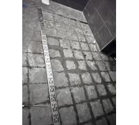 Caniveaux et grilles de drainage, caniveau extérieur 1 m, système fin sous terrasse, kit for cour commerciale(1 Pcs,WxH 8 x 2 in)