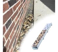 caniveaux extérieurs Kit de Drainage pour Remplissage de pavés, caniveau de Drainage extérieur pour sous-Sol, Trottoir, allée, Canal de Drainage en Acier(100x15x10cm/39.4x6x3.9in)