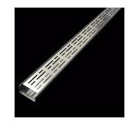 Caniveaux Grille de Drainage de 3,28 pi, kit Peu Profond, Couverture de Patio extérieur, système de tranchée de Drainage Amovible, Grille de Drainage Mince pour Trottoir de Jardin, Parking,