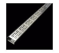 Caniveaux Grille de Drainage de 3,28 pi, kit Peu Profond, Couverture de Patio extérieur, système de tranchée de Drainage Amovible, Grille de Drainage Mince pour Trottoir de Jardin, Parking,