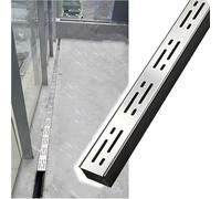 Caniveaux Kit de tranchées étroites en Acier Inoxydable pour Drainage, Couvre Les crépines de gouttières linéaires extérieures en Acier Inoxydable 304 pour terrasses de Jardin et de Ferme AV