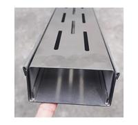 Caniveaux Système de tranchée de Drainage avec Grille de Drainage, kit de tranchée en Acier Inoxydable, dérivateur Peu Profond pour terrasse extérieure, Couvercle de gouttière pour Jardin, t