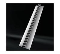 Caniveaux Système de tranchée étroite en Acier Inoxydable pour Drainage, Couverture Peu Profonde pour terrasse, Garage, allée, Trottoir, Jardin