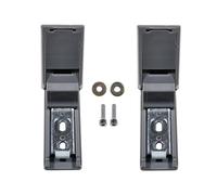 CANJPTON Kit de réparation charnière de porte et poignée compatible avec Liebherr 9590178 9590124 9590190 en acier inoxydable pour réfrigérateur-congélateur combiné