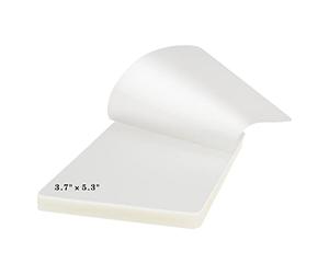 CANLENPK 9.5x13.5cm/3.7x5.3inch Pochettes Stratification Thermique,Feuilles Plastification Plastique Transparent,4 mil,Photo,Carte Papier Note, Badge Poches Plastification Carte Visite (100 PCS)