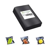 CANLENPK Lot de 100 petits sacs d'emballage sous vide avec dos noir et avant transparent, 10 x 15 cm, sacs hermétiques hermétiques de qualité commerciale pour repas, collation, fruits, noix, bouillir